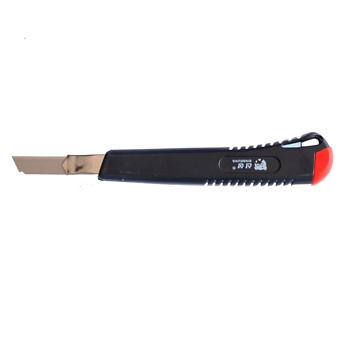back of Snap-Off Blade Cutter Utility Knife